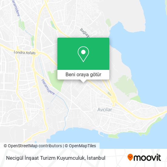 Necigül İnşaat Turizm Kuyumculuk harita
