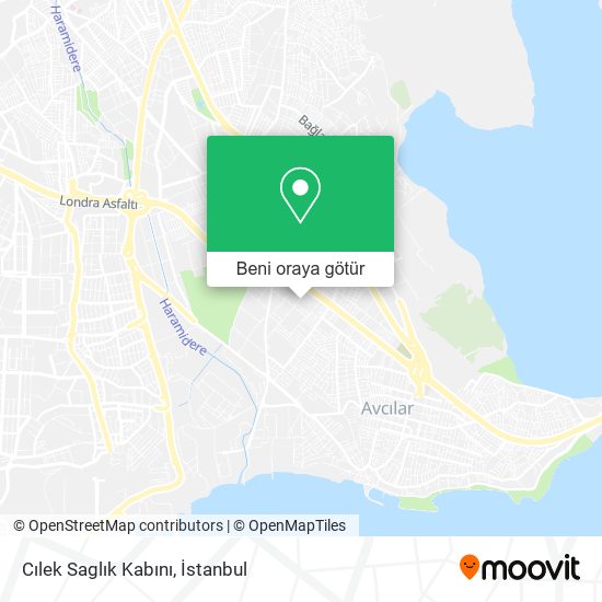 Cılek Saglık Kabını harita