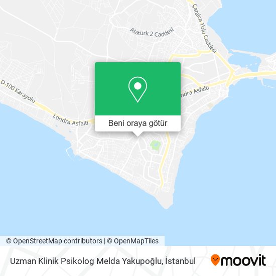 Uzman Klinik Psikolog Melda Yakupoğlu harita
