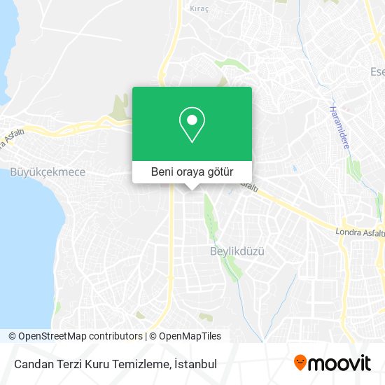 Candan Terzi Kuru Temizleme harita