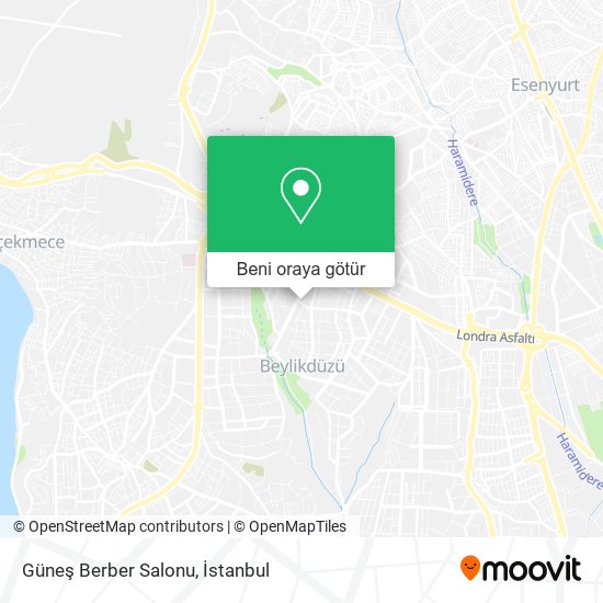 Güneş Berber Salonu harita