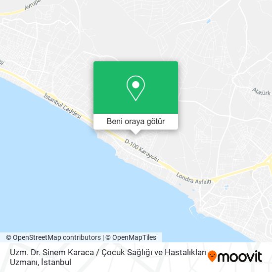 Uzm. Dr. Sinem Karaca / Çocuk Sağlığı ve Hastalıkları Uzmanı harita