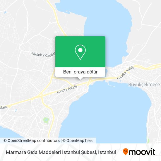 Marmara Gıda Maddeleri İstanbul Şubesi harita