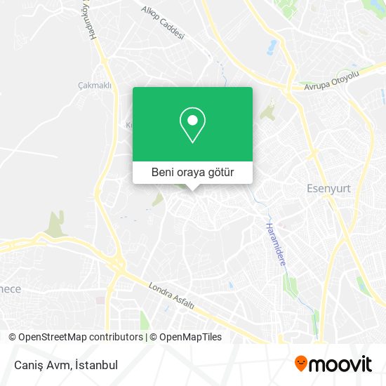 Caniş Avm harita