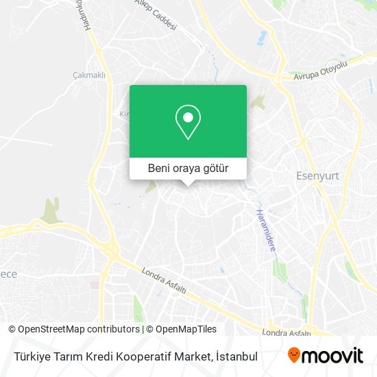 Türkiye Tarım Kredi Kooperatif Market harita