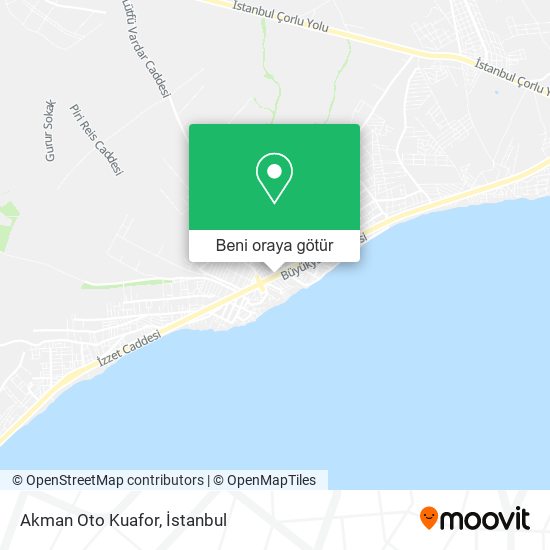 Akman Oto Kuafor harita
