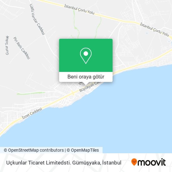 Uçkunlar Ticaret Limitedsti. Gümüşyaka harita