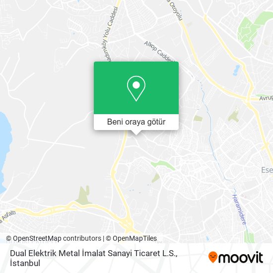 Dual Elektrik Metal İmalat Sanayi Ticaret L.S. harita