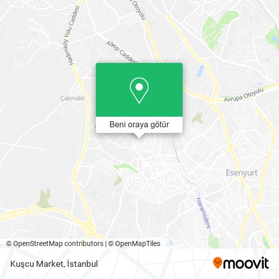 Kuşcu Market harita