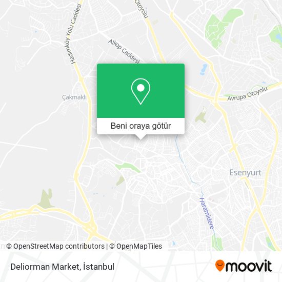 Deliorman Market harita