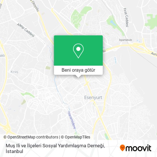 Muş Ili ve İlçeleri Sosyal Yardımlaşma Derneği harita