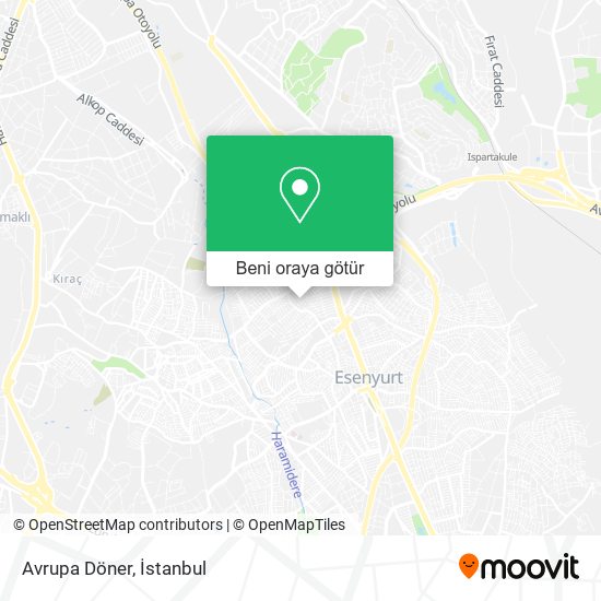 Avrupa Döner harita