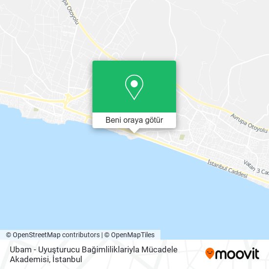 Ubam - Uyuşturucu Bağimliliklariyla Mücadele Akademisi harita