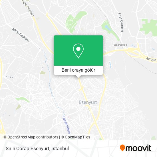 Sırın Corap Esenyurt harita