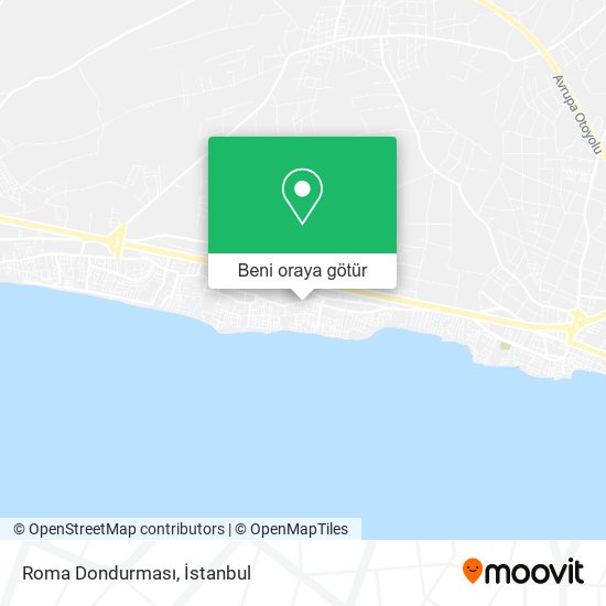 Roma Dondurması harita