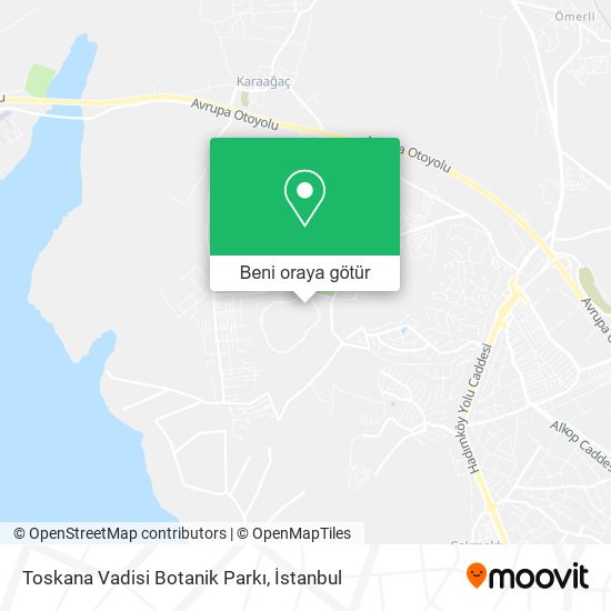 Toskana Vadisi Botanik Parkı harita