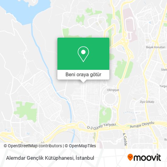 Alemdar Gençlik Kütüphanesi harita