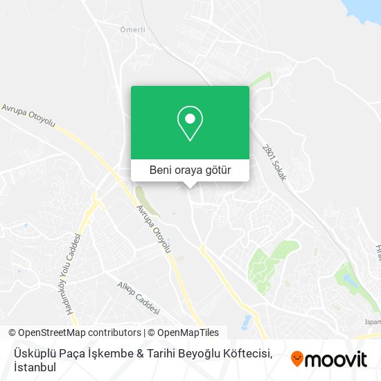 Üsküplü Paça İşkembe & Tarihi Beyoğlu Köftecisi harita