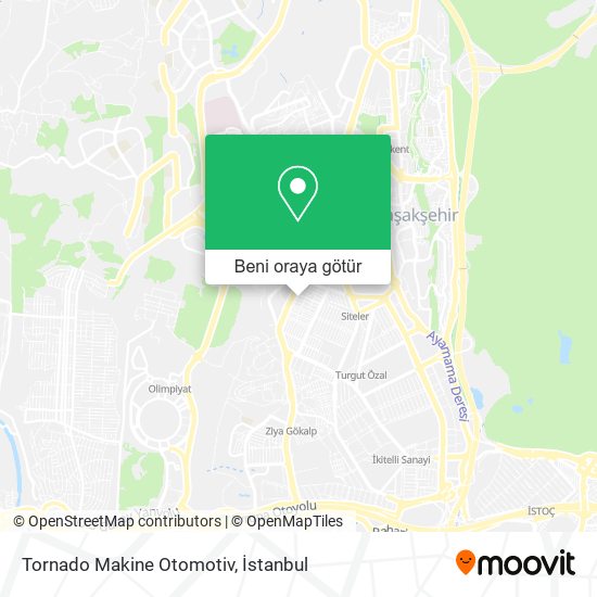 Tornado Makine Otomotiv harita