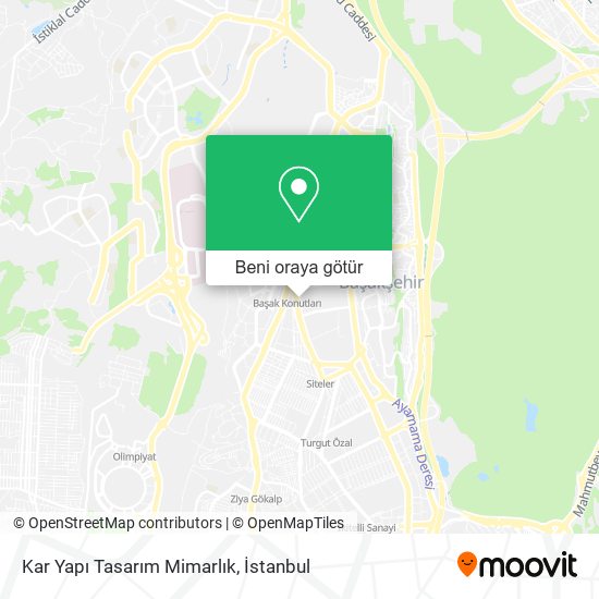 Kar Yapı Tasarım Mimarlık harita