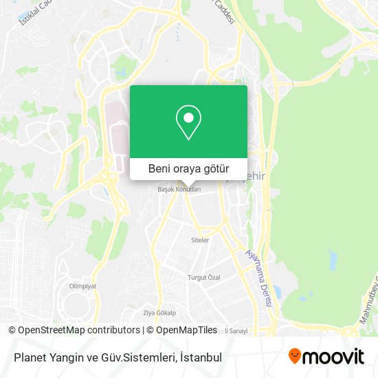 Planet Yangin ve Güv.Sistemleri harita