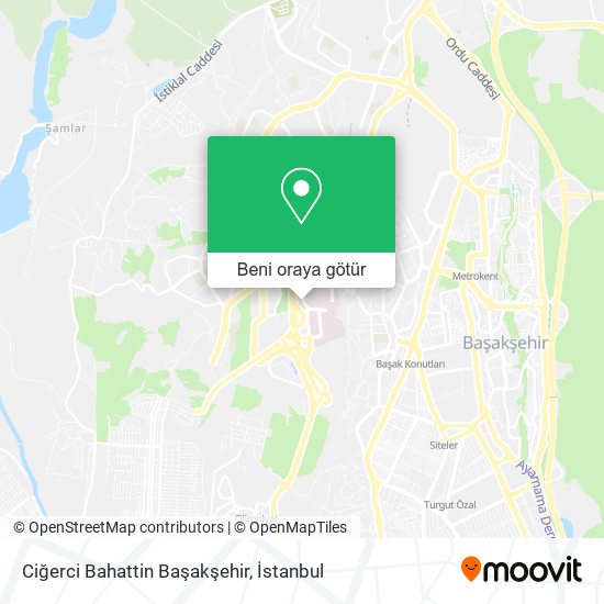 Ciğerci Bahattin Başakşehir harita