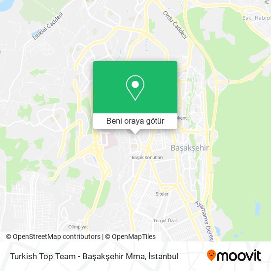 Turkish Top Team - Başakşehir Mma harita