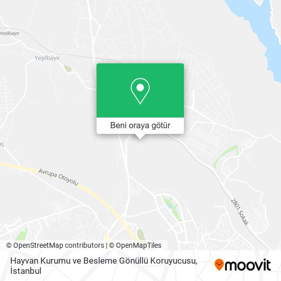 Hayvan Kurumu ve Besleme Gönüllü Koruyucusu harita