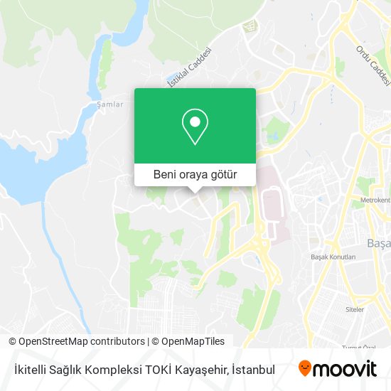 İkitelli Sağlık Kompleksi TOKİ Kayaşehir harita