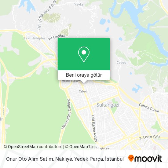 Onur Oto Alım Satım, Nakliye, Yedek Parça harita