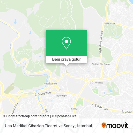Uca Medikal Cihazları Ticaret ve Sanayi harita