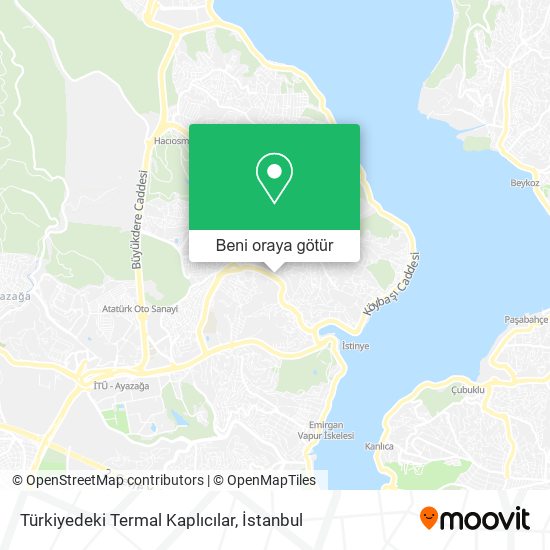 Türkiyedeki Termal Kaplıcılar harita