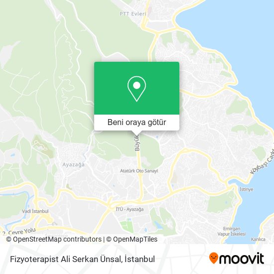 Fizyoterapist Ali Serkan Ünsal harita
