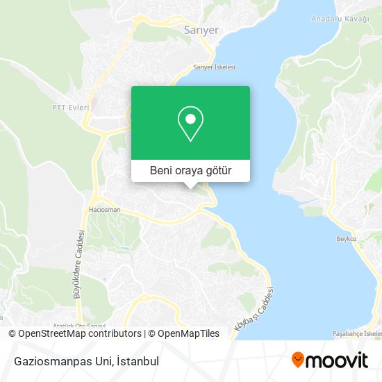Gaziosmanpas Uni harita