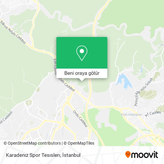 Karadenız Spor Tesıslerı harita