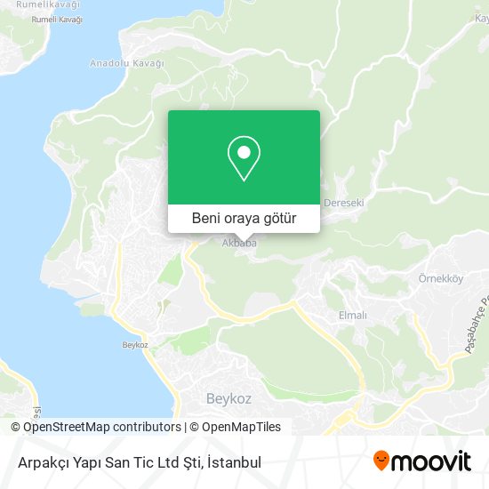 Arpakçı Yapı San Tic Ltd Şti harita