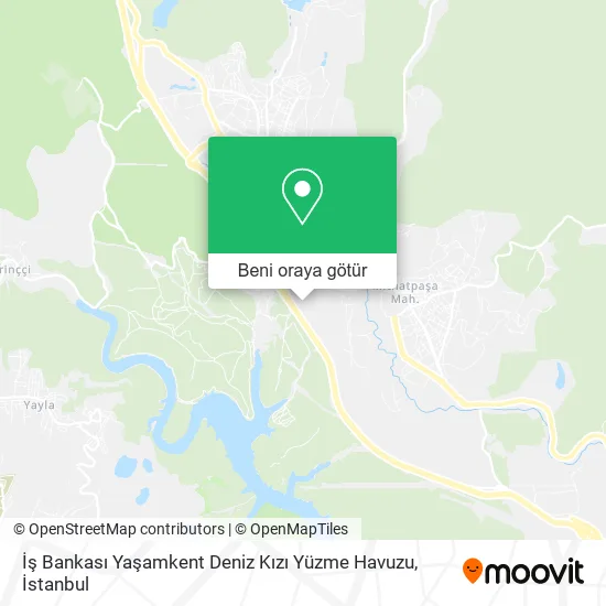 İş Bankası Yaşamkent Deniz Kızı Yüzme Havuzu harita