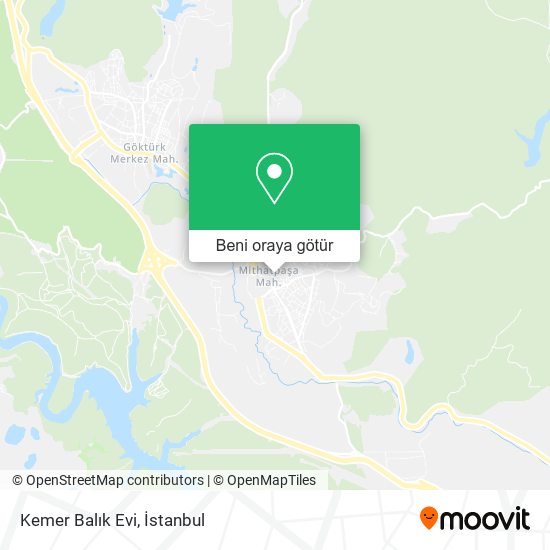 Kemer Balık Evi harita