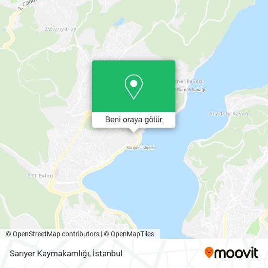 Sarıyer Kaymakamlığı harita