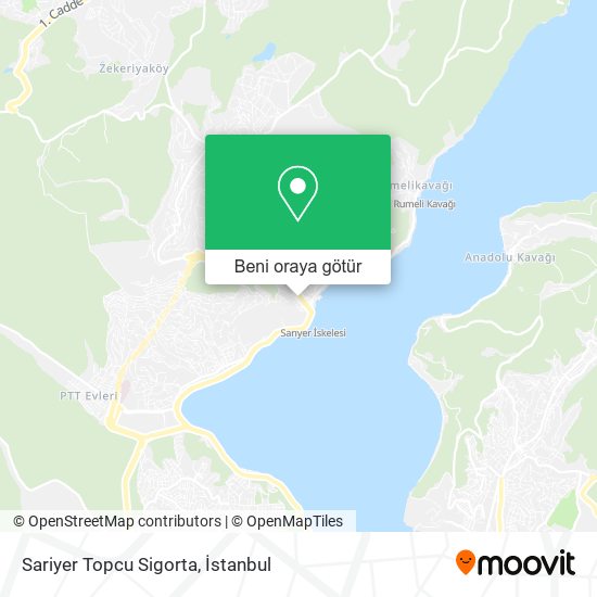 Sariyer Topcu Sigorta harita