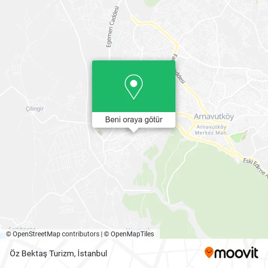 Öz Bektaş Turizm harita