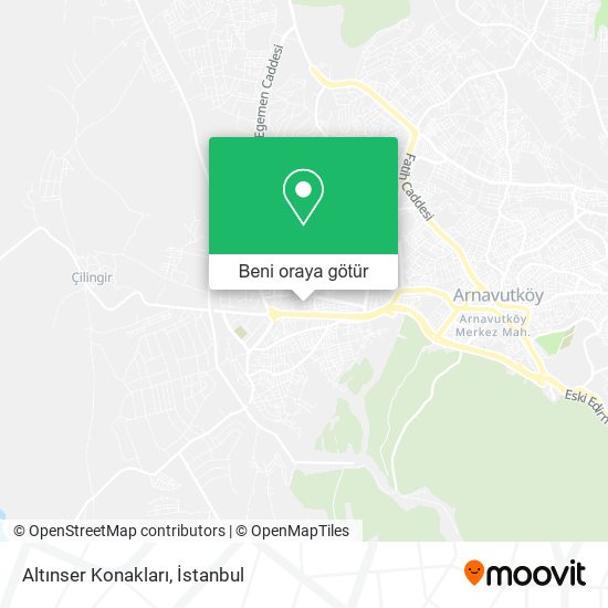Altınser Konakları harita