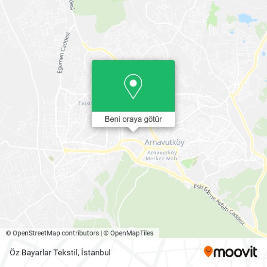 Öz Bayarlar Tekstil harita
