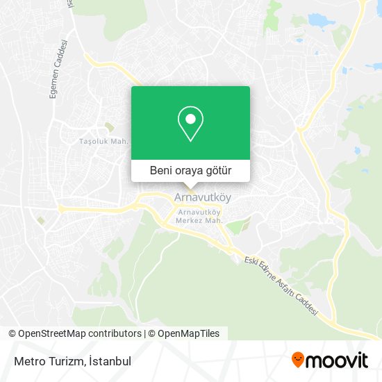 Metro Turizm harita
