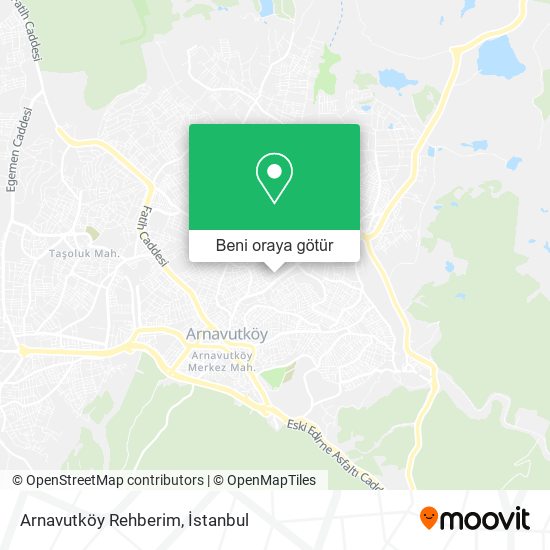 Arnavutköy Rehberim harita
