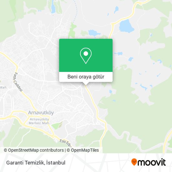 Garanti Temizlik harita