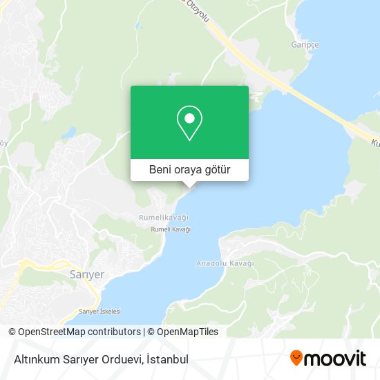 Altınkum Sarıyer Orduevi harita