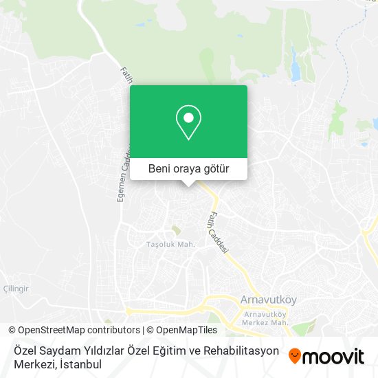 Özel Saydam Yıldızlar Özel Eğitim ve Rehabilitasyon Merkezi harita