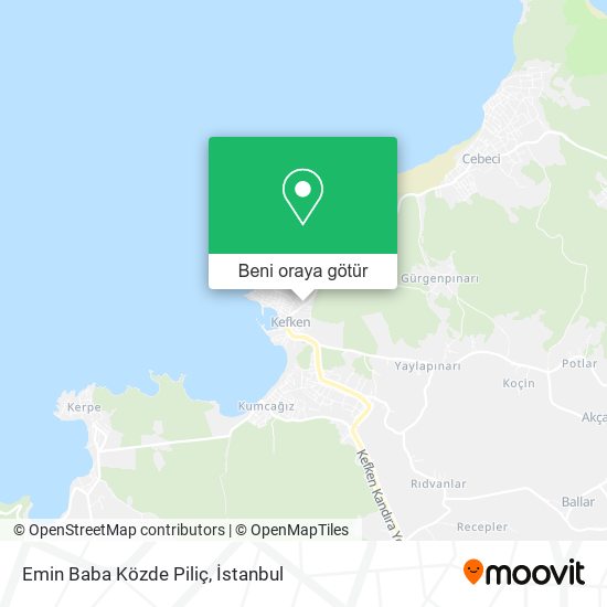 Emin Baba Közde Piliç harita