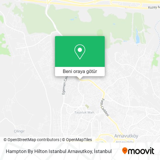 Hampton By Hilton Istanbul Arnavutkoy harita